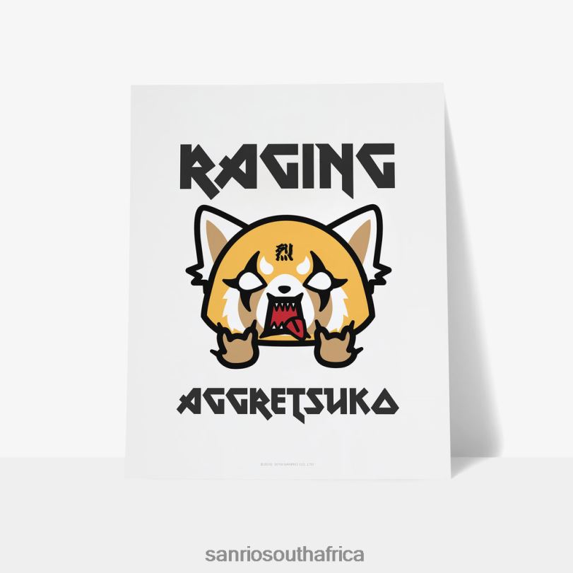 Sanrio Aggretsuko Raging Personalised Art Print HNX6N62 Accessory Sanrio Aggretsuko Raging Personalised Art Print HNX6N62 Accessory