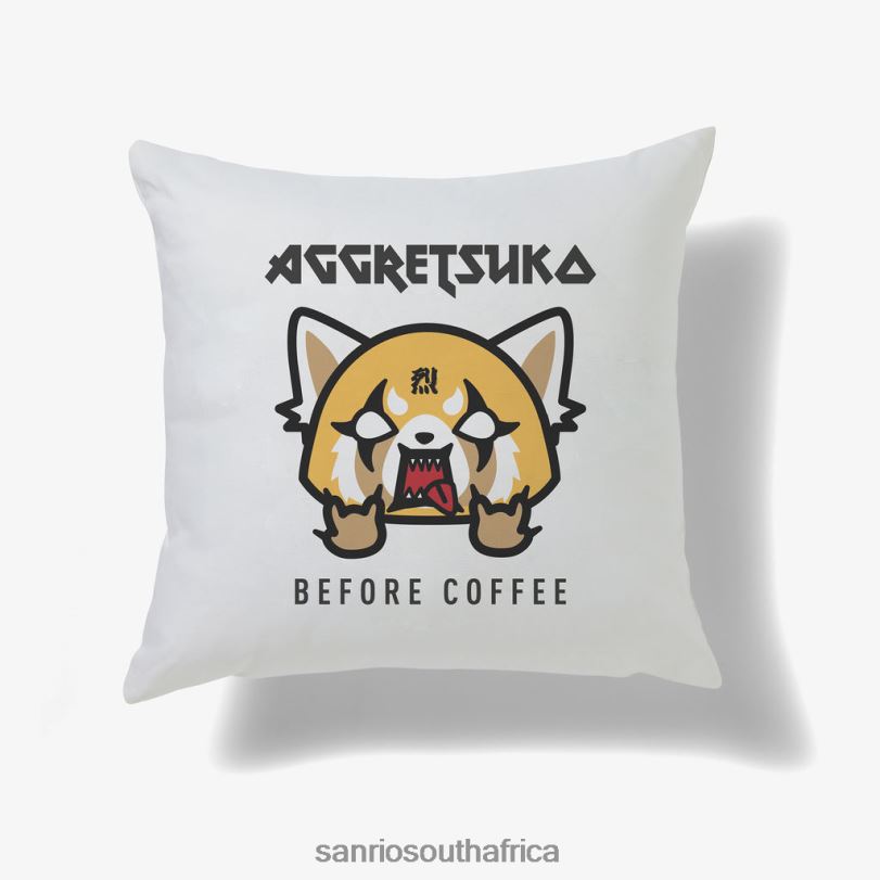 Sanrio Aggretsuko Before & After Coffee Personalised Cushion HNX6N54 Accessory Sanrio Aggretsuko Before & After Coffee Personalised Cushion HNX6N54 Accessory