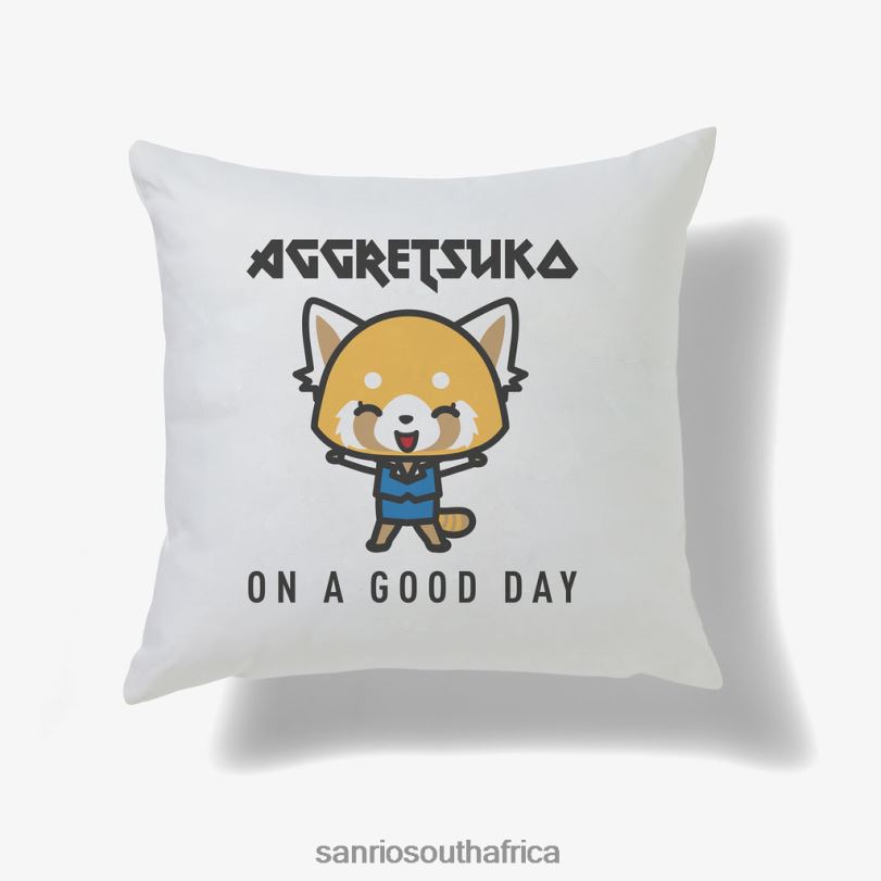Sanrio Aggretsuko On A Good Day Personalised Cushion HNX6N51 Accessory Sanrio Aggretsuko On A Good Day Personalised Cushion HNX6N51 Accessory