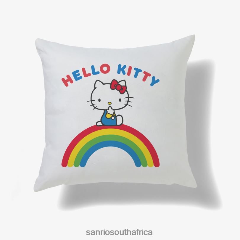 Sanrio Hello Kitty Rainbow Personalised Cushion HNX6N47 Accessory Sanrio Hello Kitty Rainbow Personalised Cushion HNX6N47 Accessory