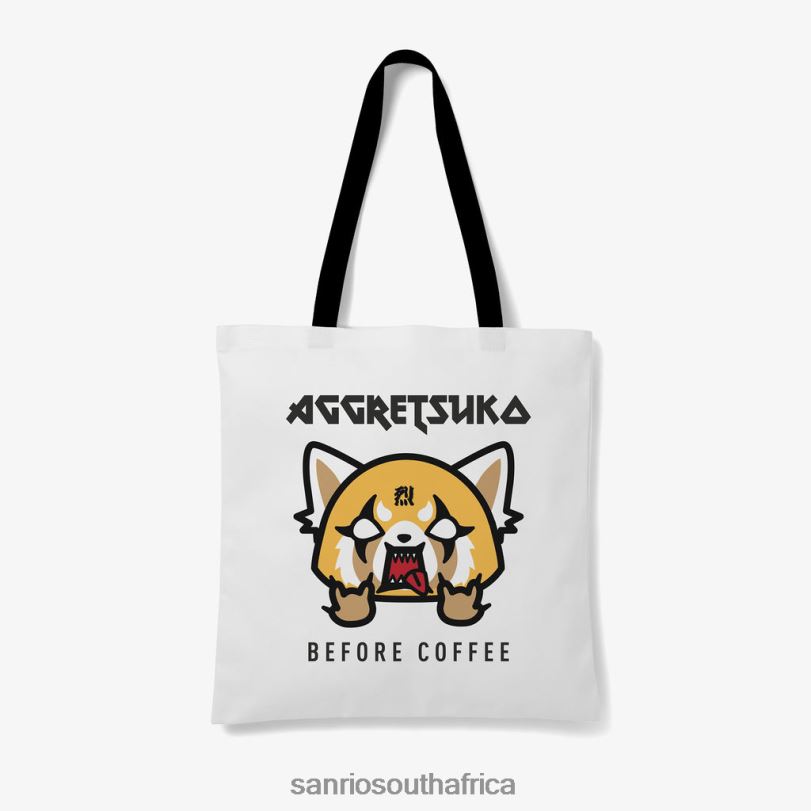 Sanrio Aggretsuko Before & After Coffee Personalised Tote Bag HNX6N80 Accessory Sanrio Aggretsuko Before & After Coffee Personalised Tote Bag HNX6N80 Accessory