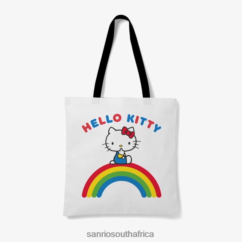 Sanrio Hello Kitty Rainbow Personalised Tote Bag HNX6N74 Accessory Sanrio Hello Kitty Rainbow Personalised Tote Bag HNX6N74 Accessory